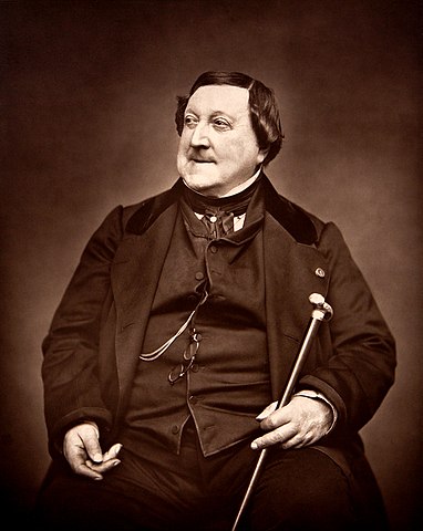 Gioachino Rossini, fotografiado por Étienne Carjat, 1865 Gioachino Rossini