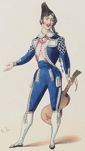 Figurín para Figaro - Théâtre Italien, París, 1844 Figurín para Figaro - Théâtre Italien, París, 1844