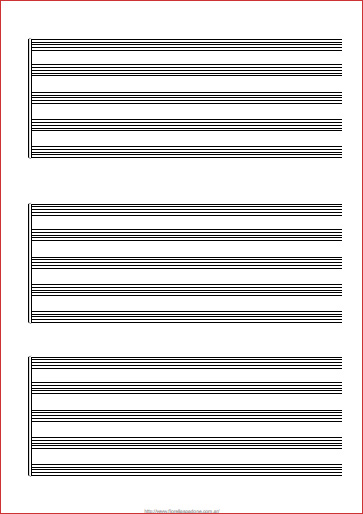 tetraedro Esquiar De Dios Pentagramas | Hojas pentagramadas en blanco para tus partituras | Pauta  musical | Blank Sheet Music