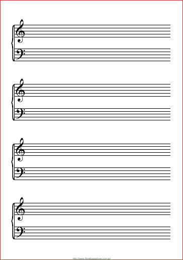 tetraedro Esquiar De Dios Pentagramas | Hojas pentagramadas en blanco para tus partituras | Pauta  musical | Blank Sheet Music